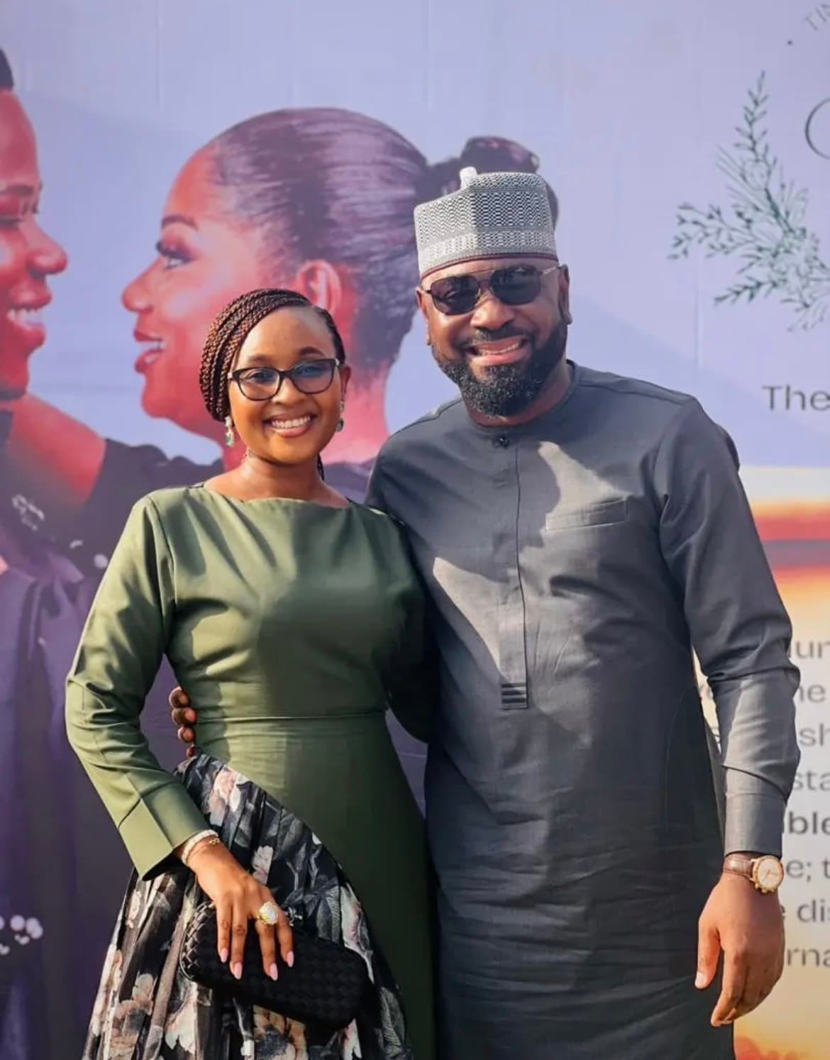 Apeh Harrison Iwodi with his wife, Winifred Apeh Harrison